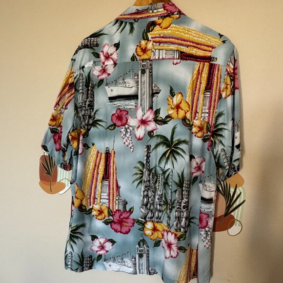 ORIGINAL VINTAGE KAMEHAMEHA HAWAIIAN MEN'S SHIRT - Picture 3 of 9